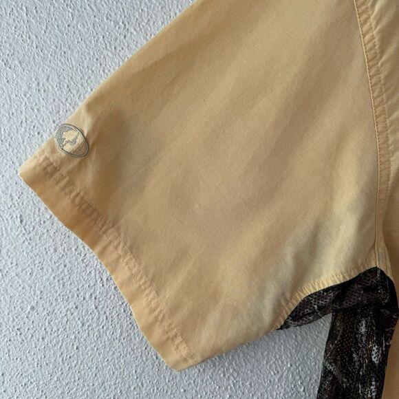 Mossy Oak Men’s Shirt Yellow Camo Mesh Side SZ L - Picture 12 of 15